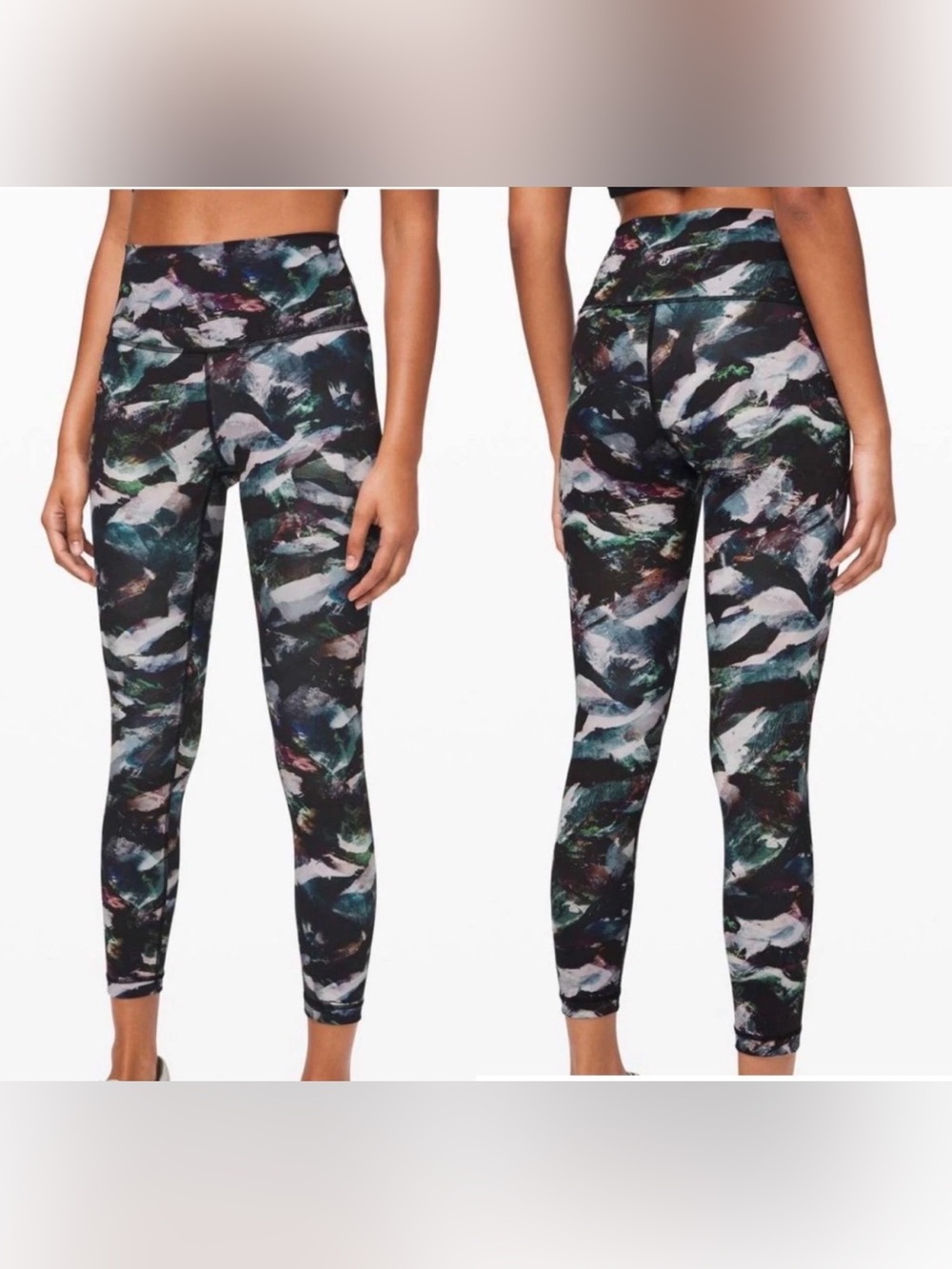 lululemon athletica womens Time to Sweat Glacier Camo Leggings